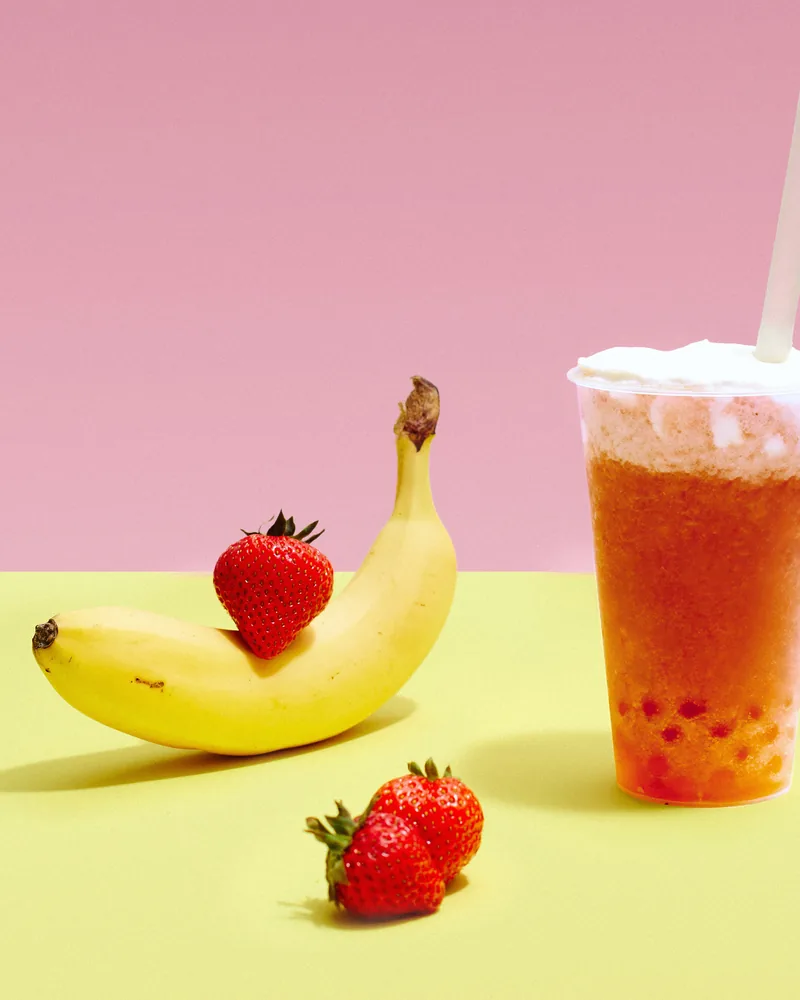 Bubble tea «Клубника-банан» — Smart Coffee